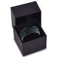 thumbnail image 3 of Charming Jewelers Tungsten Wedding Band Ring 8mm for Men Women Green Black Beveled Edge Brushed Polished Center Line Lifetime Guarantee, 3 of 4