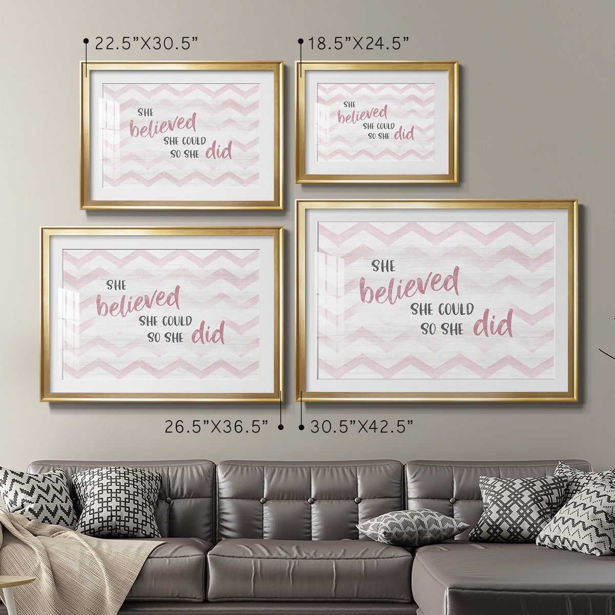 Believed She Could Premium Framed Print - Ready to Hang