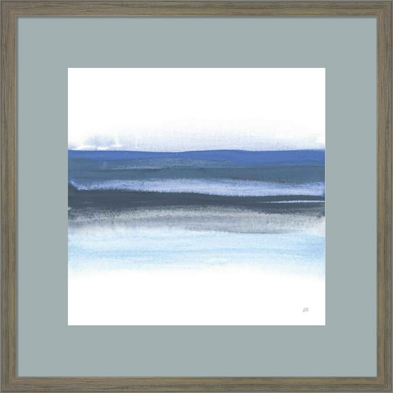 Great Art Now Shaded Blues I by Chris Paschke, Framed Wall Art, 18W x 18H