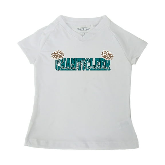 Girls Toddler Garb White Coastal Carolina Chanticleers Brittany V-Neck T-Shirt