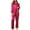 RD2, variant on Pajamas for Women Set Silk 2 PC Womens Valentines Day Pajama Sets Long Sleeve Button-Down Sleepwear Red Pjs for Women