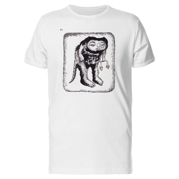 Funny Strange Monster Holding Tee Men's -Image by Shutterstock