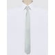 thumbnail image 2 of Corbatas de hombre preatadas de color sólido Inspire Chic para el Día del Padre, corbatas con cremallera, corbata ajustable para el cuello, corbata de boda para el novio, gris plateado, talla única, 2 of 6