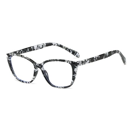 Comfortable Elegant Vintage Portable Reading Glasses Eye Protection Ultra Light Frame Anti-Blue Light Eyeglasses STRENGTH 100 FLOWERS