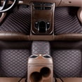 thumbnail image 1 of 5pcs Waterproof Leather Car Floor Mats - Universal Full Set Auto Rugs For Interior, 1 of 5