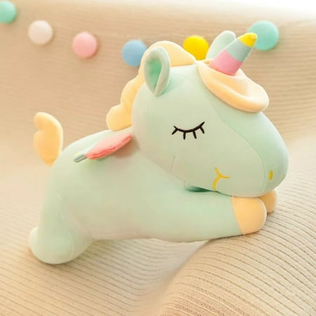 Cute Pony Plush Toy Rainbow Angel Unicorn Girl Heart Plush Doll Simulation Pony Stuffed Pillow Girlfriend Birthday Gift 60cm lv