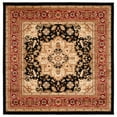 thumbnail image 4 of SAFAVIEH Lyndhurst Miranda Floral Area Rug, Black/Red, 6' x 9', 4 of 4