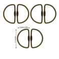 thumbnail image 3 of Advancent Paquete de 6 llaveros en forma de U, anillo de latón, llaveros con hebilla, llavero para el hogar, accesorios de almacenamiento para acampar al Artesanía Bronce Advancent HA010940-02, 3 of 4