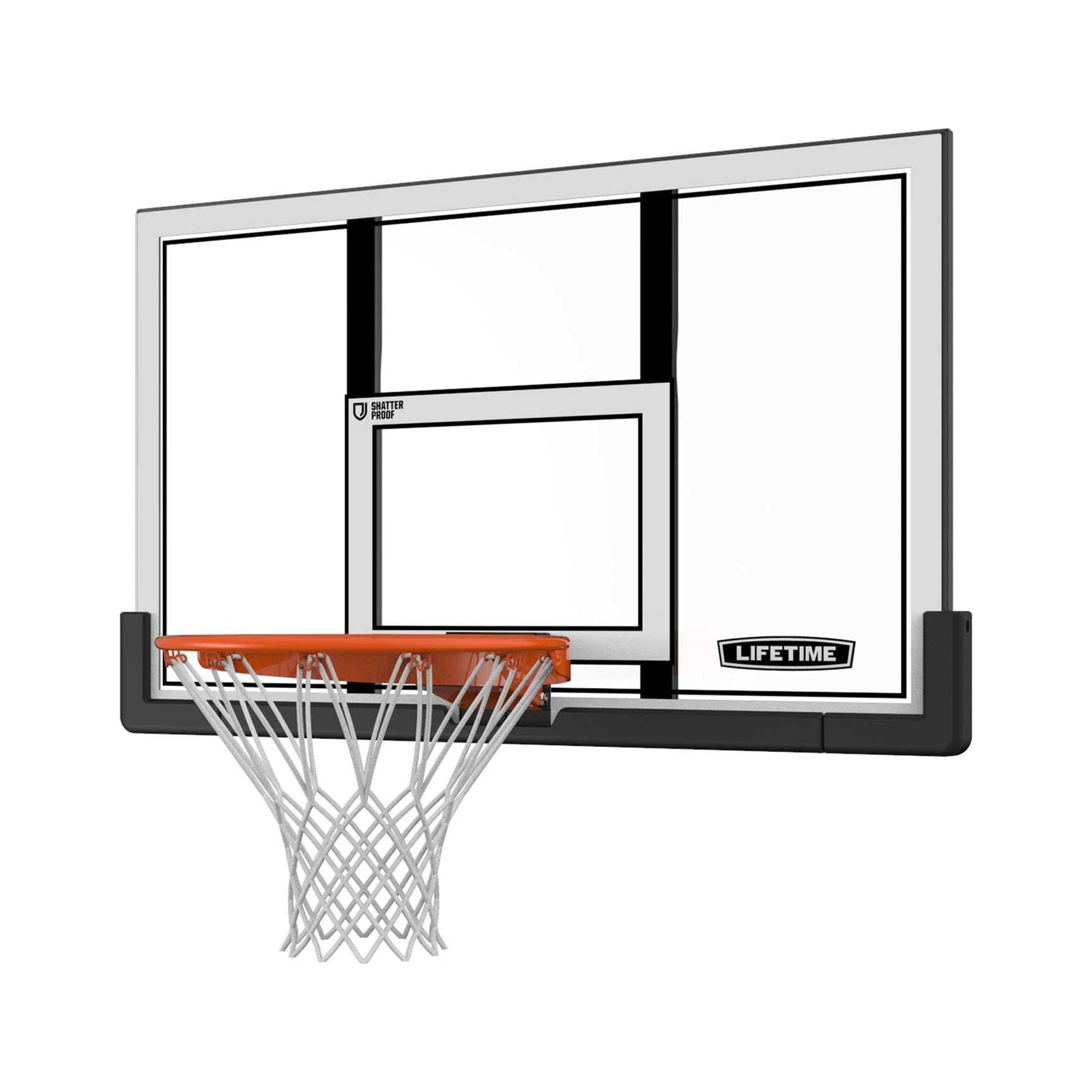 Lifetime New Basketball Backboard and Rim Combo (48 inch Polycarbonate) - 73729