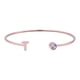 thumbnail image 1 of Pulsera Mujer Inicial Letra LuckyLy, Acero Inoxidable y Zirconia Cúbica, Modelo Sonia rosa UNITALLA, 1 of 8