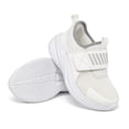 thumbnail image 2 of Dazzher Girls Sneakers Shoes Lightweight Breathable Running Athletic Shoes for Little Kid/Big Kid, White, 11M, 2 of 5