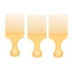 thumbnail image 2 of 3 peines para desenredar el cabello jinwen antiestático resistente volumen cabello naranja Peine de pelo rizado afro, 2 of 5