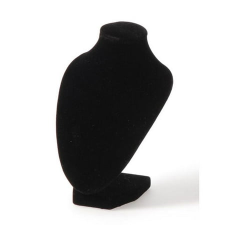 6 In. Velvet Jewelry Stand 3 D Black