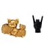 thumbnail image 1 of Figura De Cerdo Afortunado Con Gesto De Mano, Escultura Moderna De Resina Animal, Estatua Creativa De Dedo, Adorno Coleccionable Para Estantería, Entrada, Centro De Mesa, Decoración De, 1 of 8
