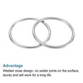 thumbnail image 5 of 50mmx58mm Dia 304 Stainless Steel O Ring Seamless Welded O-Ring for DIY 10 Pack, 5 of 5