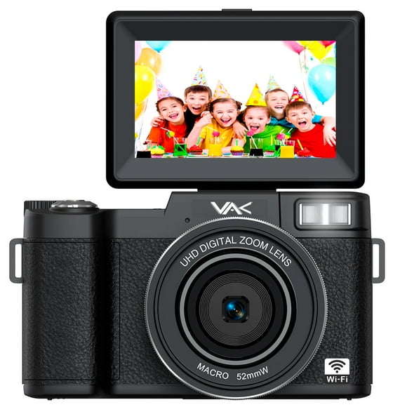 Cámara Digital VAK DR-3500 de 24Mp DSRL con Wifi lente macro y angular