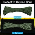 thumbnail image 4 of Uxcell 65 Feet Reflective Guyline Camping Paracord 3mm Nylon Tent Cord Guyline Rope Green, 4 of 6