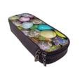thumbnail image 6 of Picia Easter Egg1 Pattern Large Capacity PU Leather Pencil Case Organizer Pen Marker Holder Double Zipper Storage Bag Big Pencil Pouch for College Office, 6 of 6