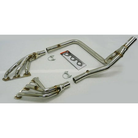 OBX Stainless Long Tube Header Compatible With 07 to 11 Jeep Wrangler (JK/JKU) 3.8L V6 2WD/4WD AT/MT