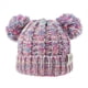 thumbnail image 4 of Guardurnaity Gorro con giro de frita, bonitos pompones esponjosos, bolas, tocados, orejeras plegables, gorras, hermoso regalo para niños, amarillo, amarillo azul rojo 5Conjunto, 4 of 6