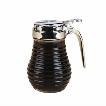American Metalcraft - BSD64 - 6 oz Glass Syrup Dispenser w/Flap Top