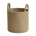 thumbnail image 2 of Foldable Hand-Woven Cloth Storage Basket for Laundry Toys and Household Organization, 2 of 7