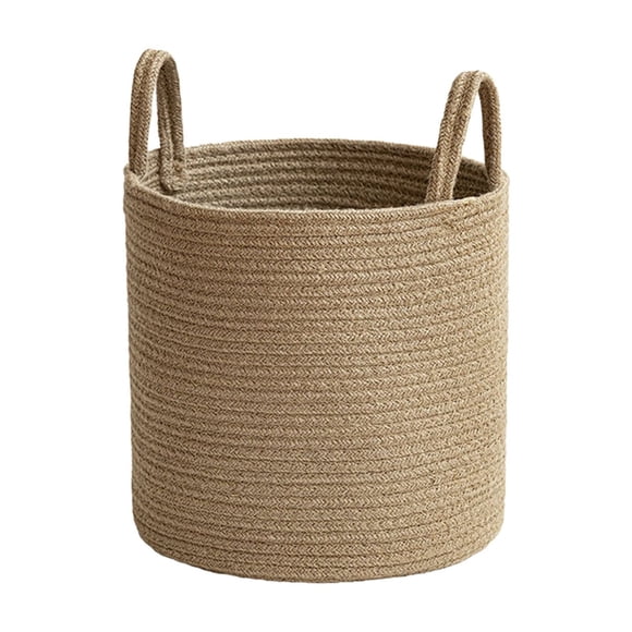 Meitianfacai Rope Hand-woven Storage Basket Rope Woven Storage Basket Basket Foldable Storage Dirty Clothes toys Sundries Storage Basket Organising Basket(B)