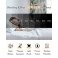 thumbnail image 5 of Elegant Eucalyptus Blackout Curtains for Bedroom/Living Room, Thermal Insulated Kitchen Curtains, Monochrome Leaves Chic Botanical Grommet Darkening Window Treatment Drapes 52"x63"x2, 5 of 8
