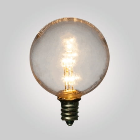 Fantado Warm White .5-Watt LED G40 Globe Light Bulb, Shatterproof, E12 Candelabra Base by PaperLanternStore