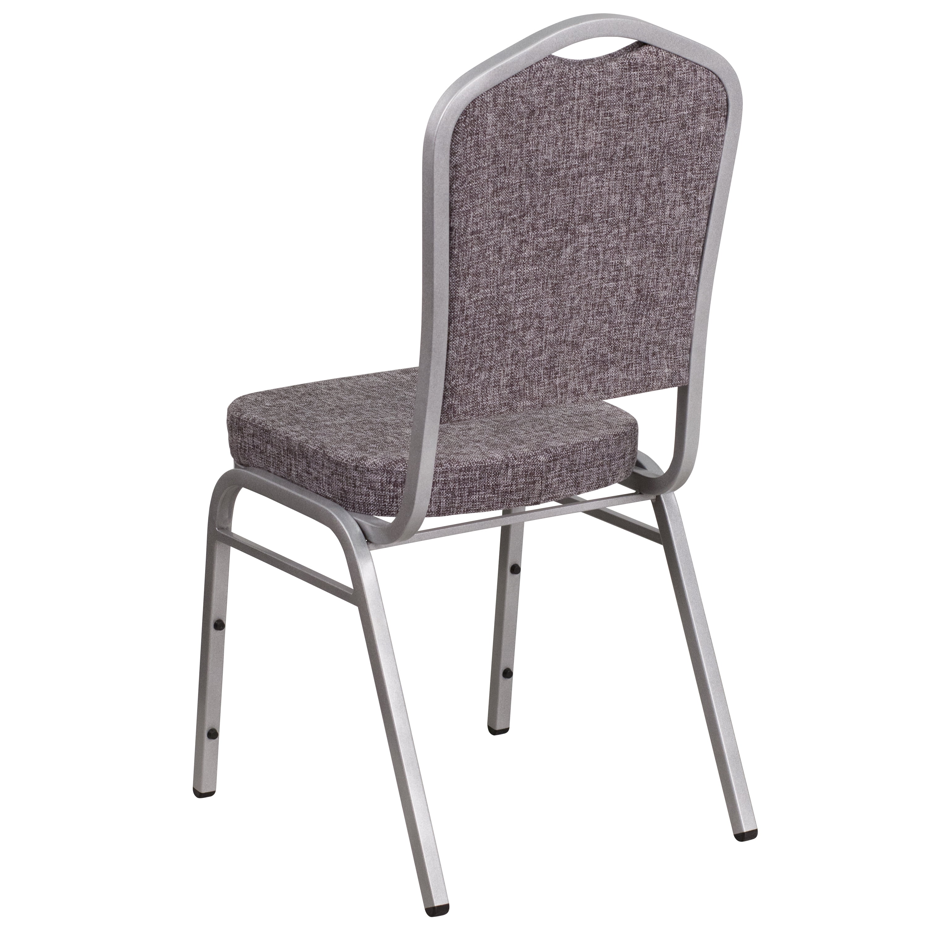 HERCULES Series Crown Back Stacking Banquet Chair in Burgu Flash Furniture 4 Pk 