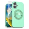 thumbnail image 1 of Funda Silicon Para iPhone Con Anillo Magnetico + Mica, 1 of 8