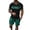 Green, variant on AJZIOJIRO Mens Summer Pullover T-Shirts Shorts Set S-3XL Casual Short Sleeve Cotton Shirt Tops Pants Set