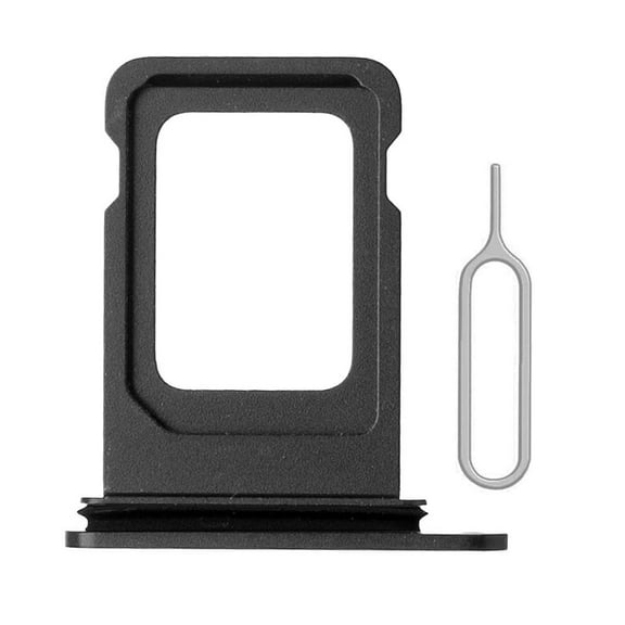 Sim Card Tray for iPhone 13 - Sim Card Tray Holder Replacement for iPhone 13 6.1 Inch with Waterproof Rubber & Eject Pin (Single Sim Version)-Black