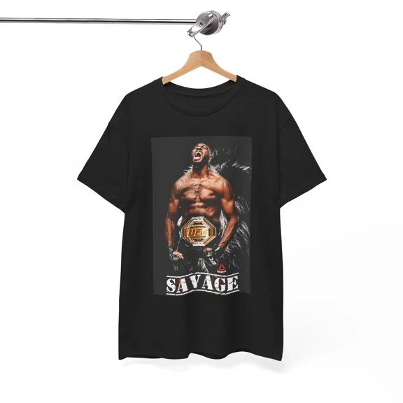 Jon Jones Savage Graphic T-Shirt, MMA UFC Shirt, Unisex Tee