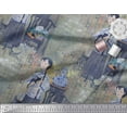 thumbnail image 3 of Soimoi Polyester Crepe Fabric Flower Vase,Cat & Girl Human Figure Print Fabric by The Yard 42 Inch Wide, 3 of 3