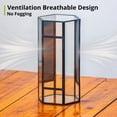 thumbnail image 3 of NCYP Small Metal Hexagon Shaped Enclosure Terrarium with Mesh, 4.9x4.3x9.4in, Home Indoor Tabletop Mini Insect Habitat, Terrarium Only, 3 of 13