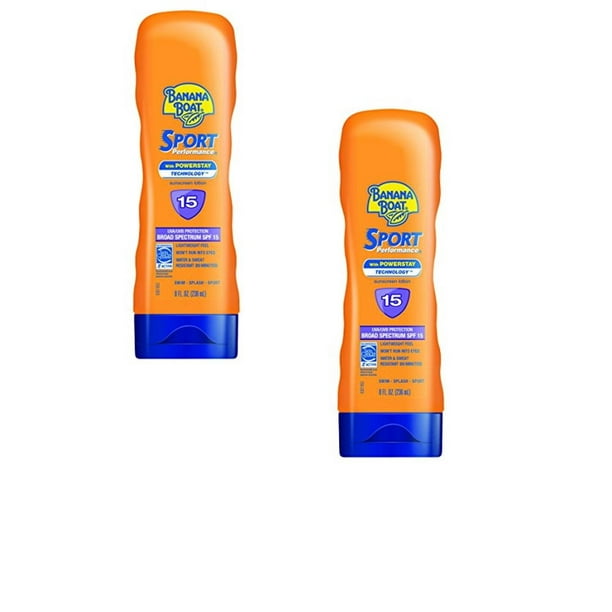 Banana Boat Sunscreen Sport Performance Sunscreen Lotion SPF 15, 8 oz