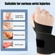 thumbnail image 4 of Muñequera de apoyo | Muñequera ajustable para esguinces, distensiones y protección de la vaina tendinosa | Nailon transpirable con protuberancias de masaje | Ajuste para mano izquierda y derecha |, 4 of 6