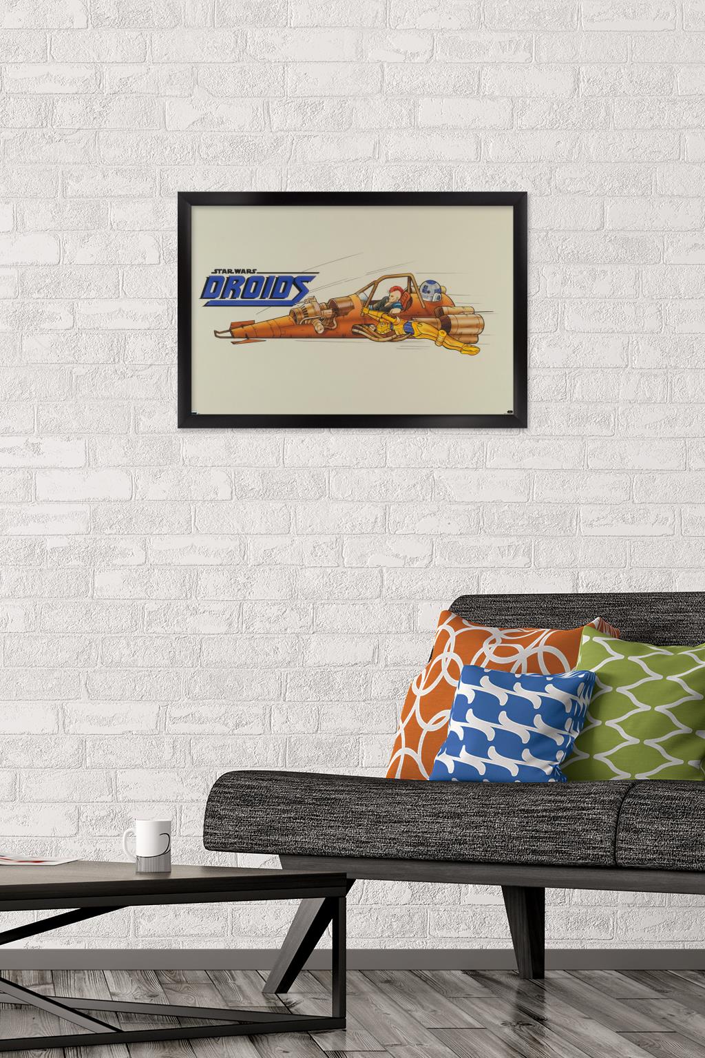 Star Wars: Droids - Speeder Wall Poster, 14.725" x 22.375", Framed