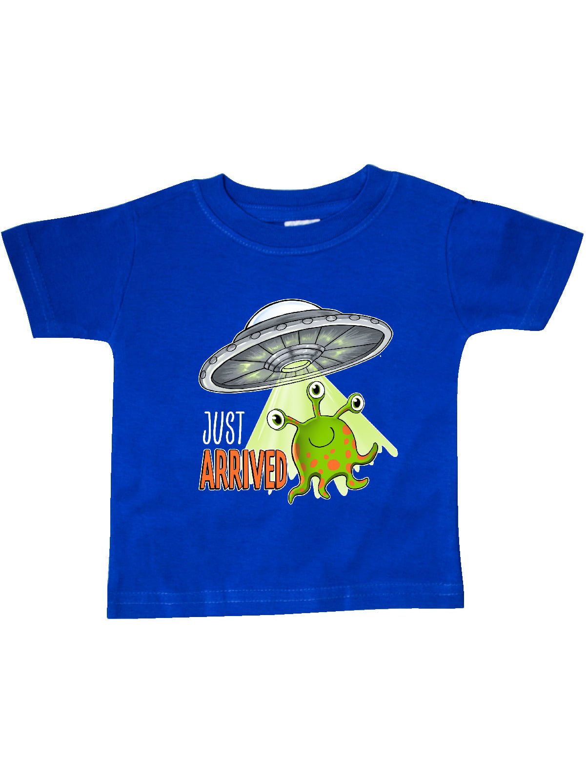 inktastic Cute Green Alien UFO Newborn Baby Baby T-Shirt 