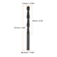 thumbnail image 2 of Uxcell 10 Pieces Twist Jobber Drill Bits 6.5mm Nitride Coated High Speed Steel (HSS) 4341, 2 of 5
