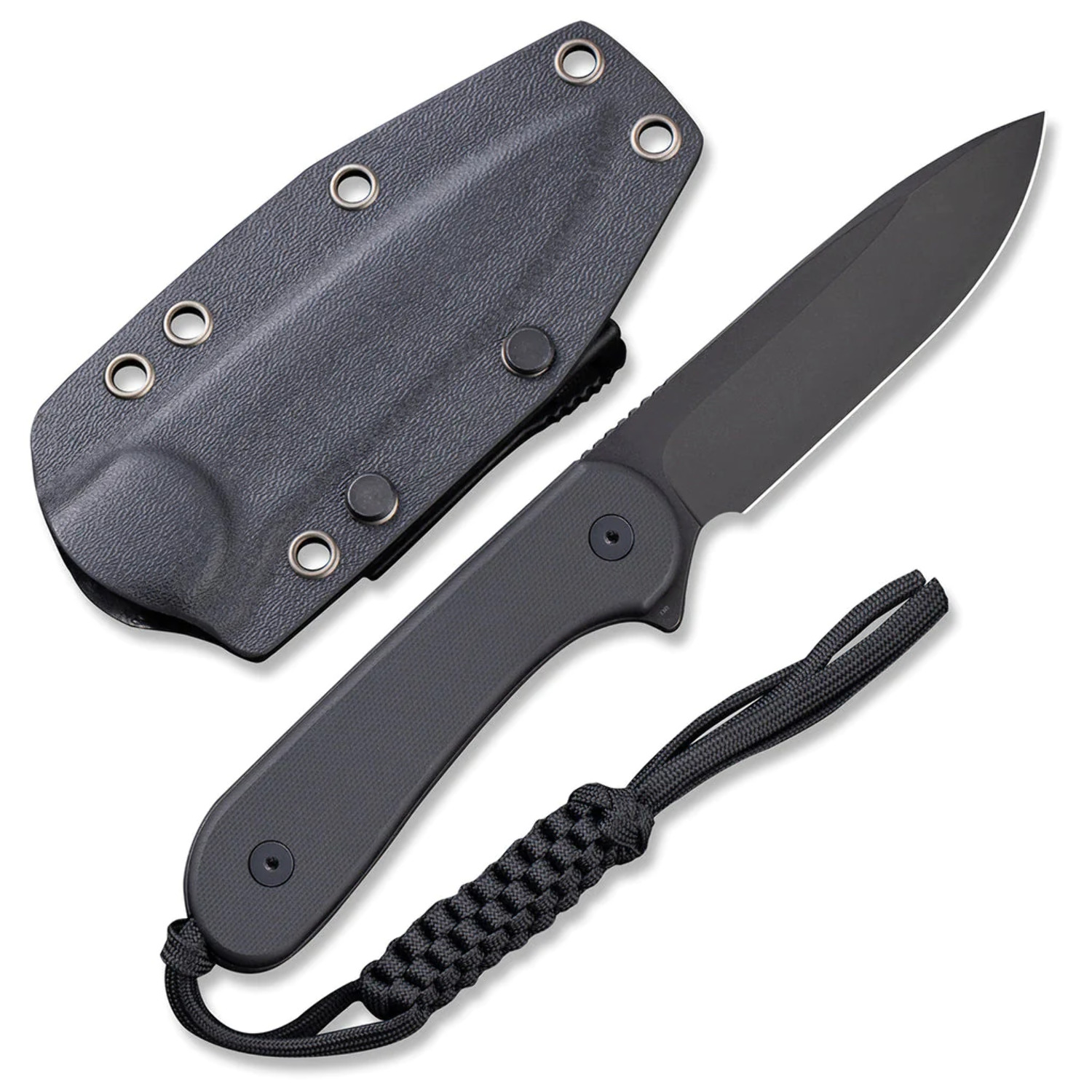 CIVIVI Knives Elementum Fixed Blade C2105A D2 Stainless Steel & Black G10 Hunting Knife