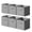 Gray-6Pack, variant on GRANNY SAYS Storage Cube Organizer, 11 Inch Cube Storage Bins, Fabric Storage Bins for Cube Shelf & Closet, 6-Pack, Gray