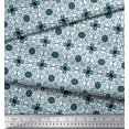thumbnail image 3 of Soimoi Poly Georgette Fabric Swirl & Floral Patchwork Printed Fabric 1 Yard 42 Inch Wide, 3 of 3