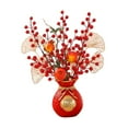 thumbnail image 3 of FashionCha Chinese Lunar New Year Decoration Tabletop Ornament Table Centerpiece Artificial Style D, 3 of 9