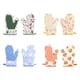 thumbnail image 2 of Gloves cocina aislantes microondas horno, insulados termicos, resistentes al calor, para hornear, aptos para uso en cocina, con bolsillo portabilidad, material suave, para uso en hogar,, 2 of 9