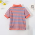 thumbnail image 4 of Boys Cotton Shirts Summer Casual Stripe Shirts Children's Short Sleeve Shirts, 4 of 9