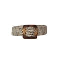 thumbnail image 3 of Kmbangi Ceinture en Paille Tissée pour Femmes, Ceinture Élastique Rétro Extensible, 3 of 5