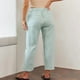 thumbnail image 4 of Pantalones casuales sólidos para mujer Pantalones recortados elásticos cómodos Fridja alkflakhf34985, 4 of 9