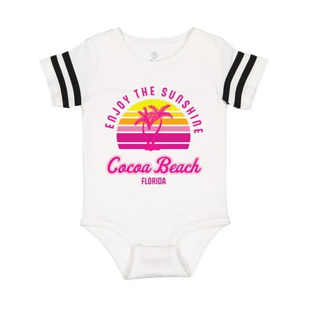 

Inktastic Summer Enjoy the Sunshine Cocoa Beach Florida in Pink Gift Baby Boy or Baby Girl Bodysuit